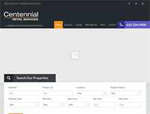 Tablet Screenshot of centenretail.com